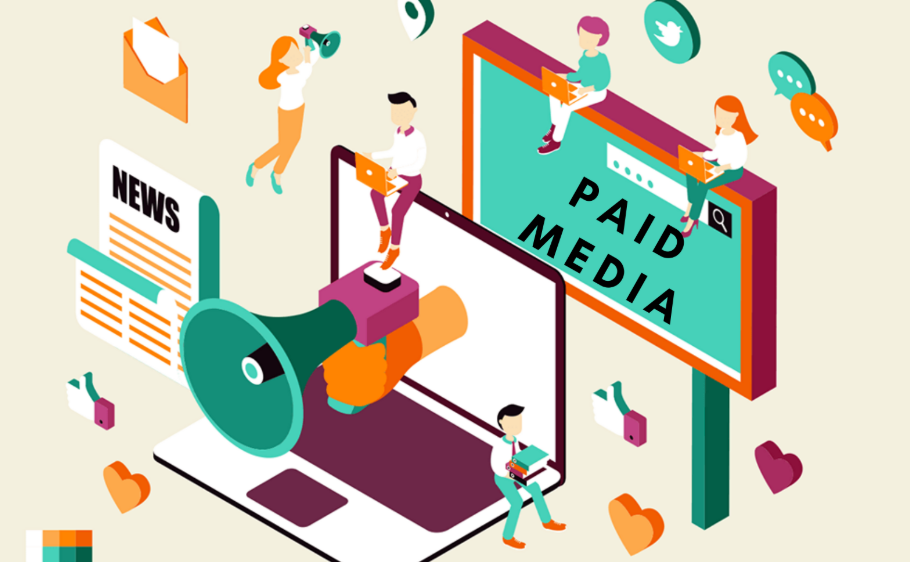 Image showing how paid media boosts business visibility and may impact organic search rankings.