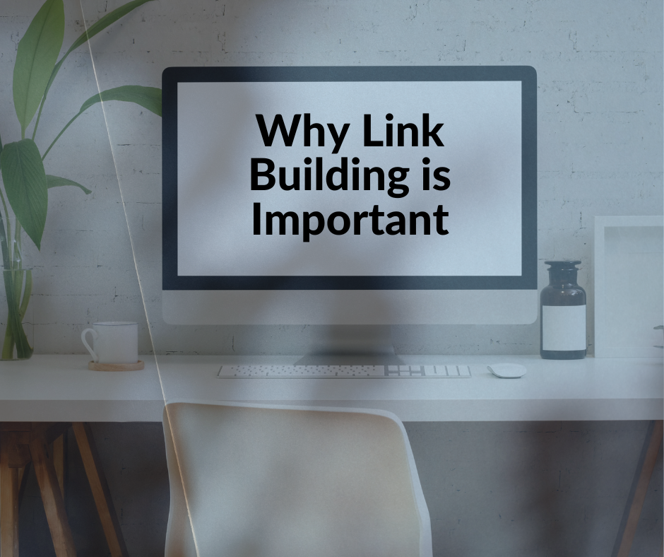 Visual representation of link building's importance in SEO for boosting authority and visibility.